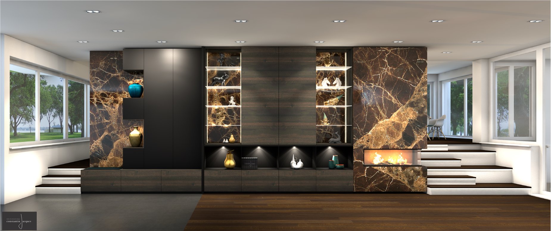 Projet Berchem — espace intérieur