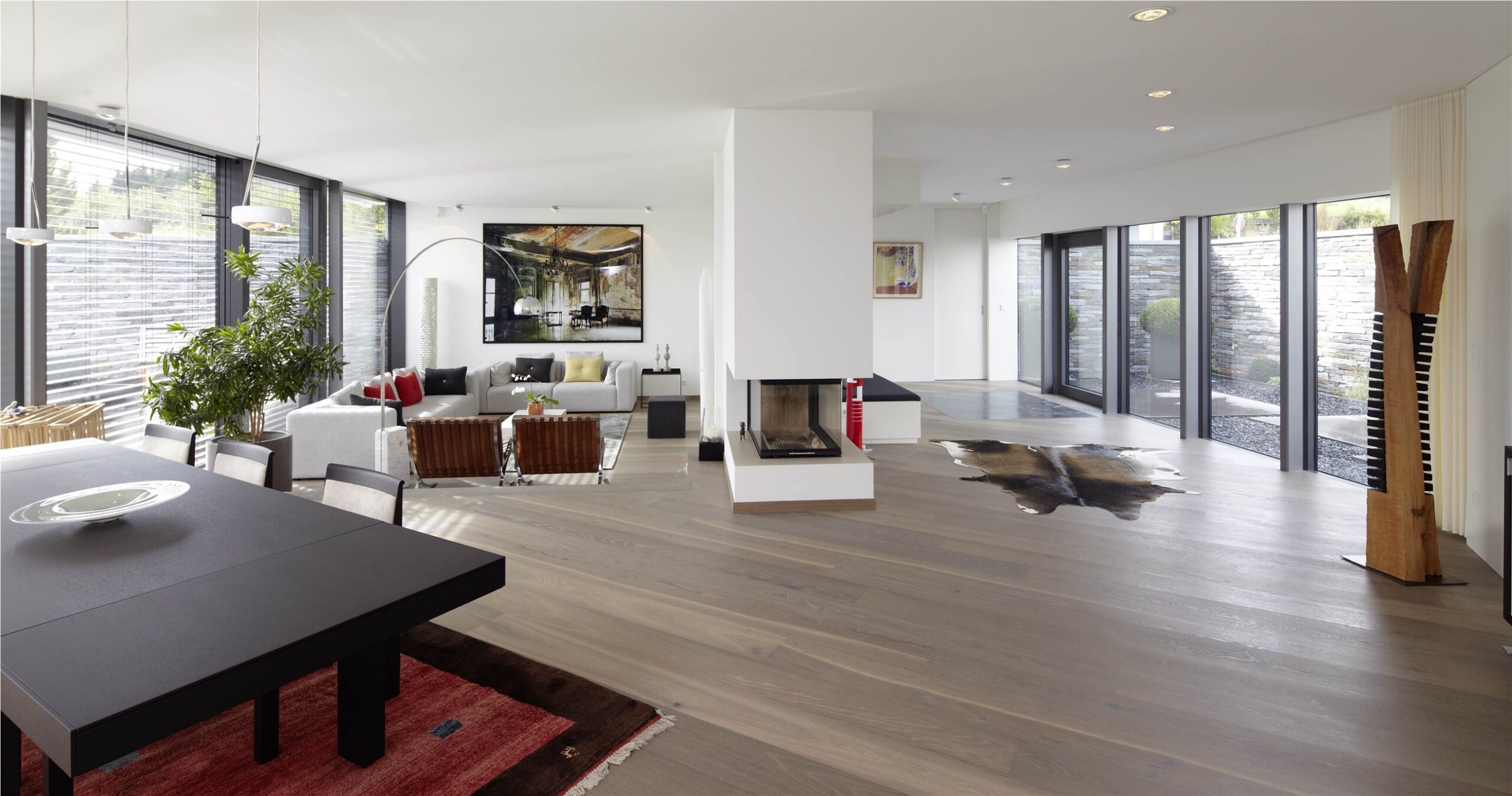 Architecture contemporaine ouverte sur le paysage